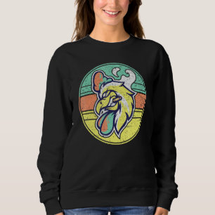Sweatshirt Fumeur de cigarettes Coq Fermier ferme Animal Chic