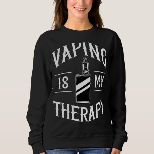 Sweatshirt Fumeur Vape Fumeur de cigarettes électronique (Devant)