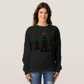 Sweatshirt Fun and Festive Plaid Christmas Tree Holiday (Devant entier)
