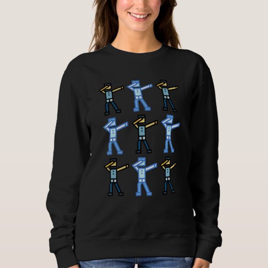 Sweatshirt Fun Dancing Men Robots DJ Dance Music EDM Party Bo (Devant)
