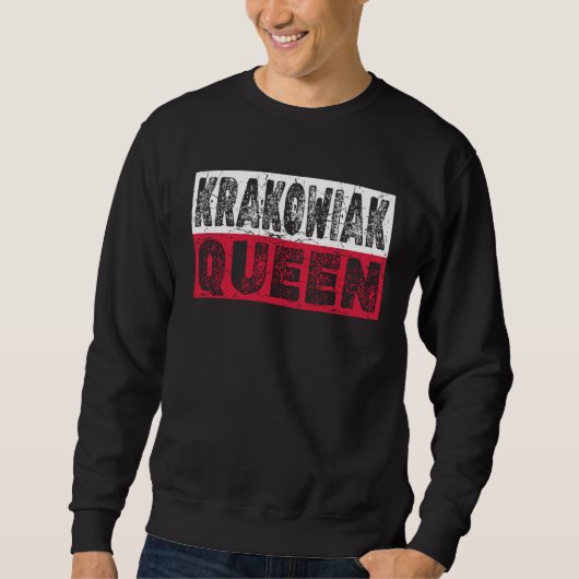 Sweatshirt Fun Dyngus Day Shirt Krakowiak Queen Polish Dance (Devant)