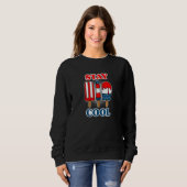 Sweatshirt Fun Fireworks Firecracker Usa Drapeau 4 juillet (Devant entier)