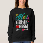Sweatshirt Fun Hello Eighth Grade First Day Of School Student (Devant)
