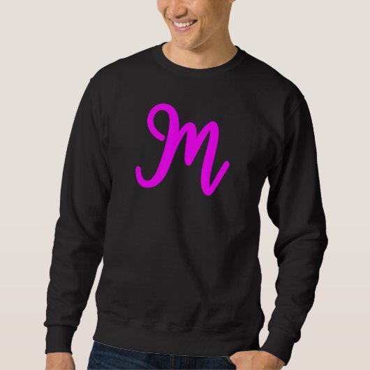 Sweatshirt Fun Letter M Alphabet Enseignant maternelle (Devant)