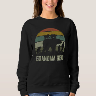 Sweatshirt Fun Mothers Day Grand-mère Five Cub Enfants Grand-