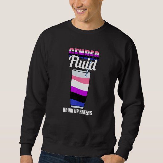 Sweatshirt Fun Neutral Genderless Pride Non Binary - Gender F (Devant)