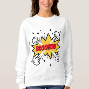 Sweatshirt Fun pop art bande dessinée style légende logo