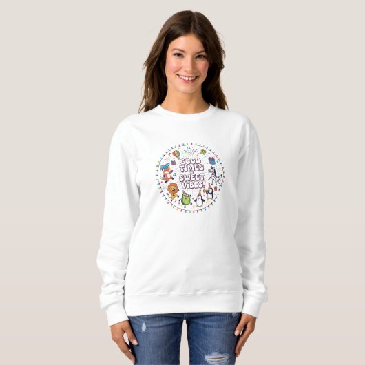 Sweatshirt Fun & Quirky Holiday Vector Tee (Devant entier)