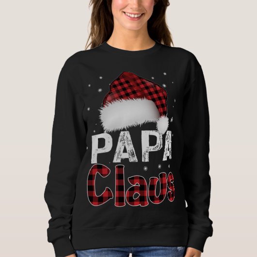 Sweatshirt Fun Santa Hat Costume de Noël Famille Correspondan (Devant)