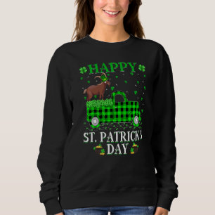 Sweatshirt Fundy Buffalo Plaid Green Truck Chamois St Patrick