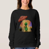 Sweatshirt Fungus Magic Psilocybin Mushrooms Alien UFO (Devant)