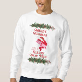 Sweatshirt Funky Christmas Bass Fishing Fishmas Party (Devant)