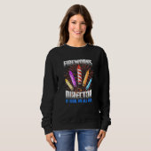 Sweatshirt Funky Firework Directeur Technicien Je Vous Exécut (Devant entier)