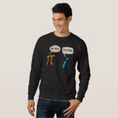 Sweatshirt Funky Get Real Be Rational Pi Math Enseignant Geek (Devant entier)