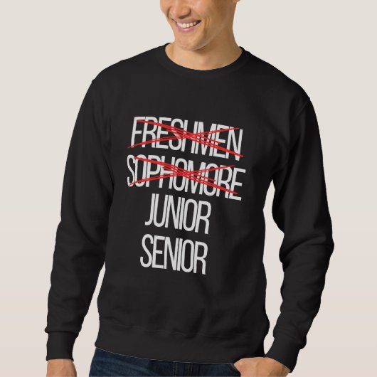 Sweatshirt Funky High School College Sophomore Year Level Com (Devant)