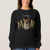 Sweatshirt Funky moderne mignon Pembroke Welsh Corgi maman ch (Devant)