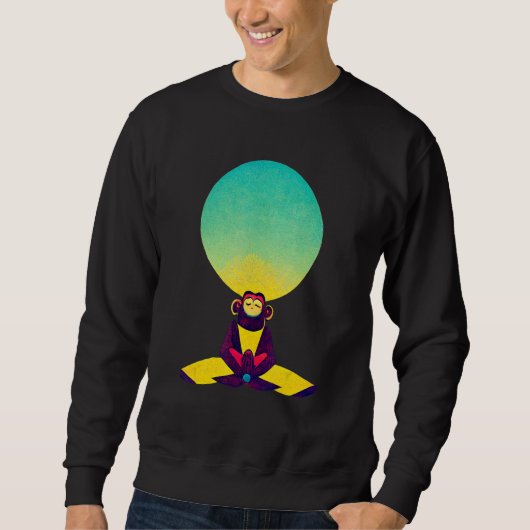 Sweatshirt Funky Munky Dzogchen Clear Light Monkey (Devant)