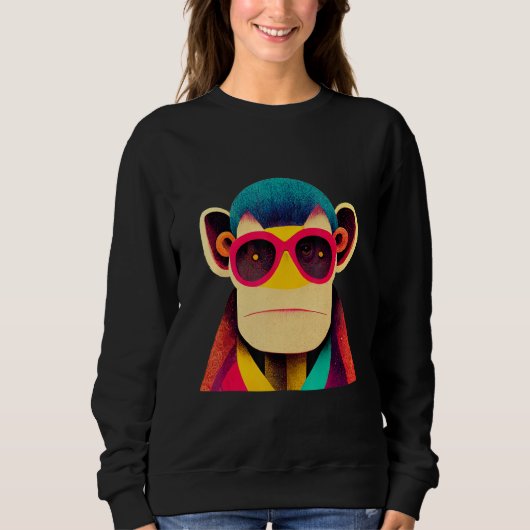 Sweatshirt Funky Munky Slick Monkey (Devant)