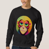 Sweatshirt Funky Munky Space Pilot Monkey (Devant)