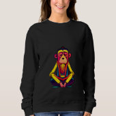 Sweatshirt Funky Munky Tibetan Lama Monkey Design (Devant)