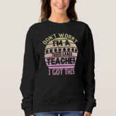Sweatshirt Funky Teacher Grade Vous Enseignez (Devant)