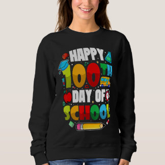 Sweatshirt Funny 100 Days Of School Students Teachers 2023 Bo