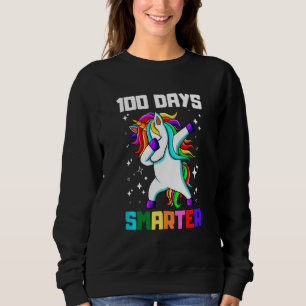 Sweatshirt Funny 100 Days Smarter 100th Day Of School Dabbing