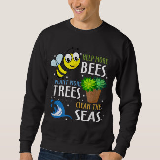 Sweatshirt Funny abeilles Plantes arbres | Cadeau Parfait Pou