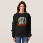 Sweatshirt Funny and cute guinea pig is wild at Christmas  1 (Devant entier)