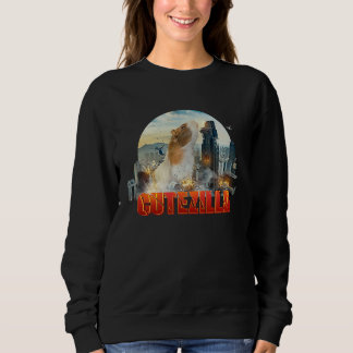 Sweatshirt Funny and cute guinea pig is wild at Christmas  1