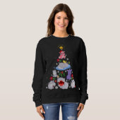 Sweatshirt Funny arbre de Noël hippo | Hippopotame de Noël (Devant entier)