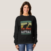 Sweatshirt Funny Australia Day Funny Australian Kangaroo Vint (Devant entier)