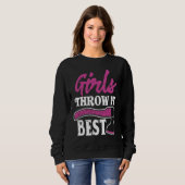 Sweatshirt Funny Axe Throwing   Ax Thrower Girls Throw It Bes (Devant entier)