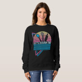 Sweatshirt Funny Baking Baker Retro Let's Dough This (Devant entier)