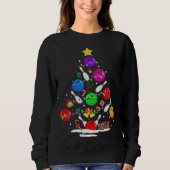 Sweatshirt Funny Bowling Ugly Christmas Tree Lights Xmas For (Devant)