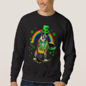 Sweatshirt Funny Boxer Leprechaun Shamrock St Patrick's Day (Devant)