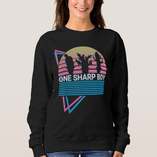 Sweatshirt Funny Cactus Succulent Retro One Sharp Boy (Devant)