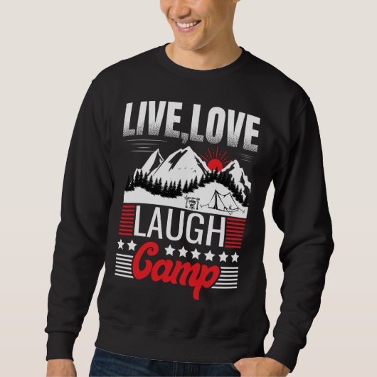 Sweatshirt Funny Camper Love Camping Gift (Devant)