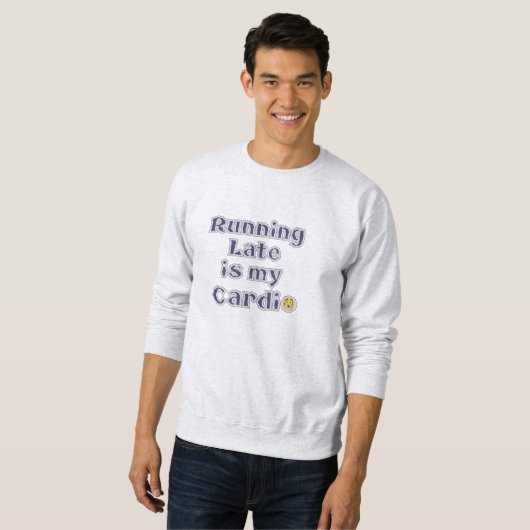 Sweatshirt Funny Cardio Tee - Humour de gymnastique Sarcastiq (Devant entier)