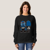 Sweatshirt funny cartoon 1 (Devant entier)