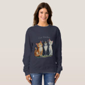 Sweatshirt Funny Cat Herder pour l'Amoureux des chats (Devant entier)