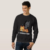 Sweatshirt Funny Cat I Knead You Kitty Cat Lovers Womens Mens (Devant entier)