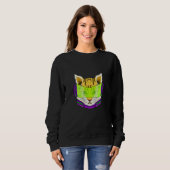Sweatshirt Funny Cat Memes Cute Stylish Cat Pets Lovers (Devant entier)