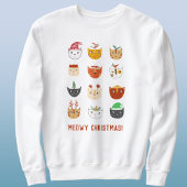 Sweatshirt Funny Cat Meowy Noël