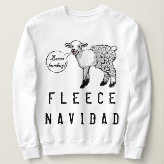 Sweatshirt Funny Christmas Bah Humbug (Design devant)