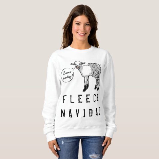 Sweatshirt Funny Christmas Bah Humbug (Devant entier)