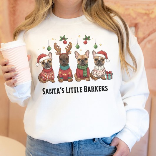 Sweatshirt Funny Christmas Gift For French Bulldog Mama