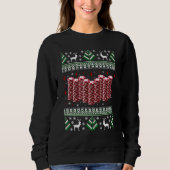 Sweatshirt Funny Christmas Poker Chips Ugly Sweater (Devant)