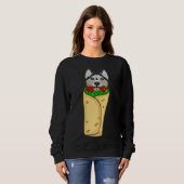 Sweatshirt Funny Cinco De Mayo Burrito Husky Cinco De Doggo S (Devant entier)