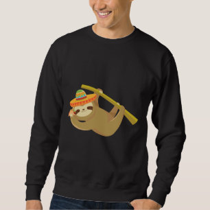 Sweatshirt Funny Cinco De Mayo Tee Funny Mexicaine Sloth Mang